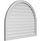 Ekena Millwork Round Top Surface Mount PVC Gable Vent: Functional, w/ 2"W x 1-1/2"P Brickmould Frame, 42"W x 34"H GVPRT42X3402SF - alternate 3